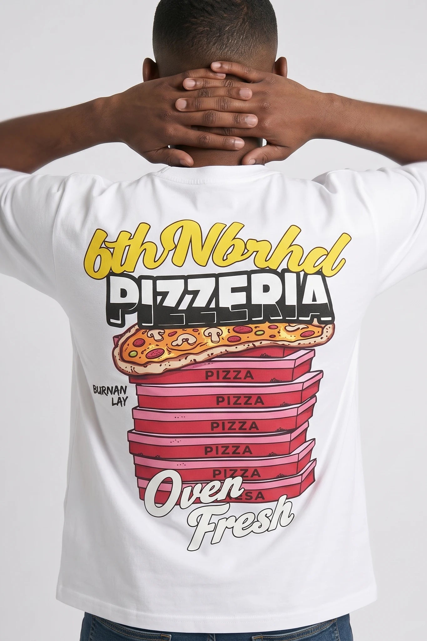 "Burning Hot" Graphic Tee White