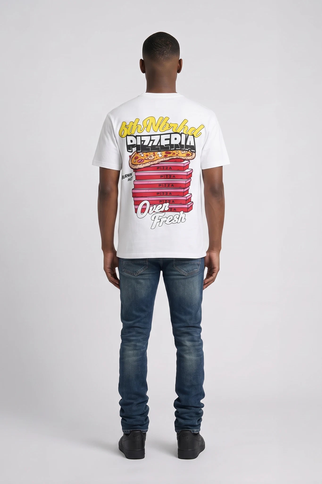 "Burning Hot" Graphic Tee White