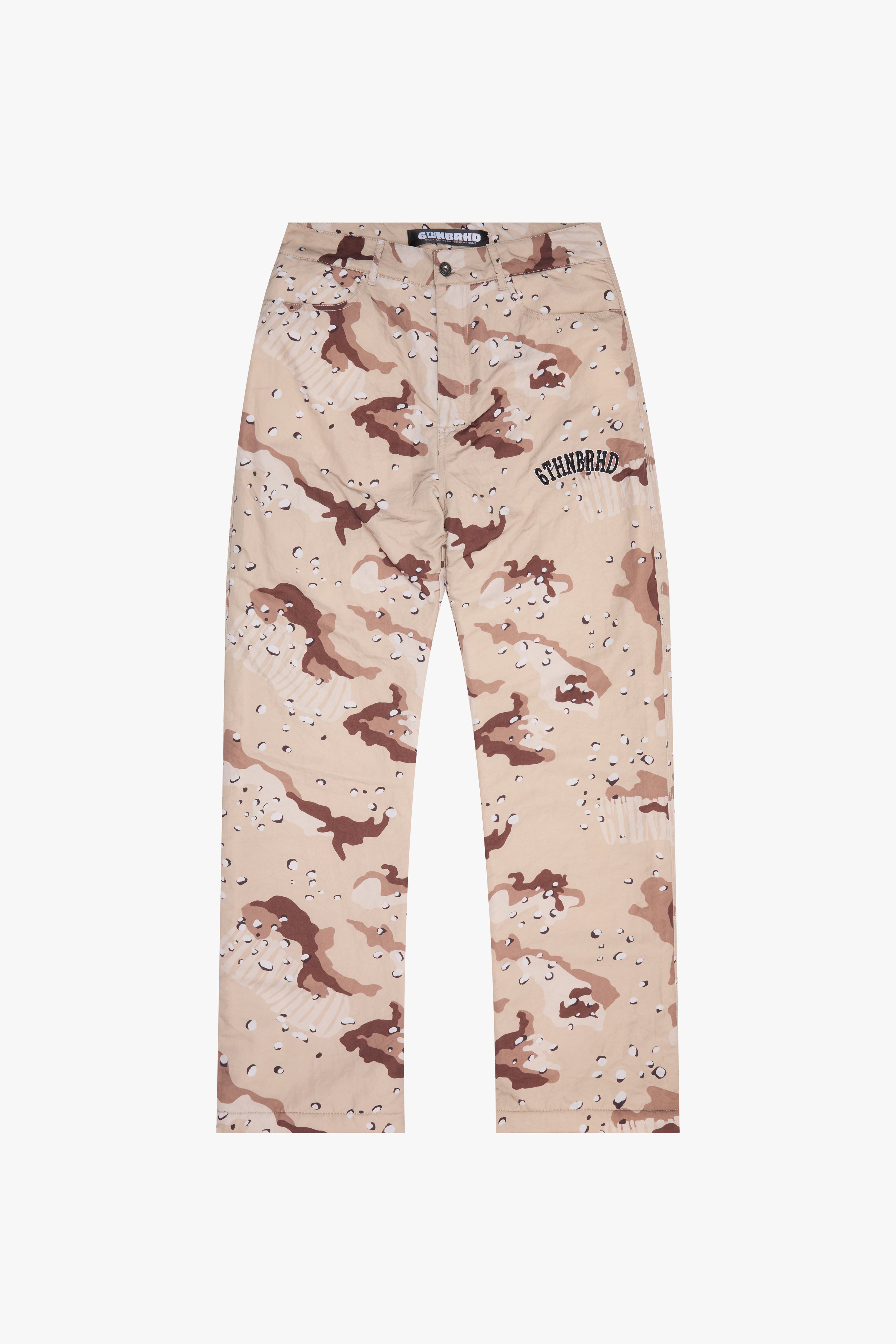 "CLOAK" NYLON PANTS - DESERT CAMO