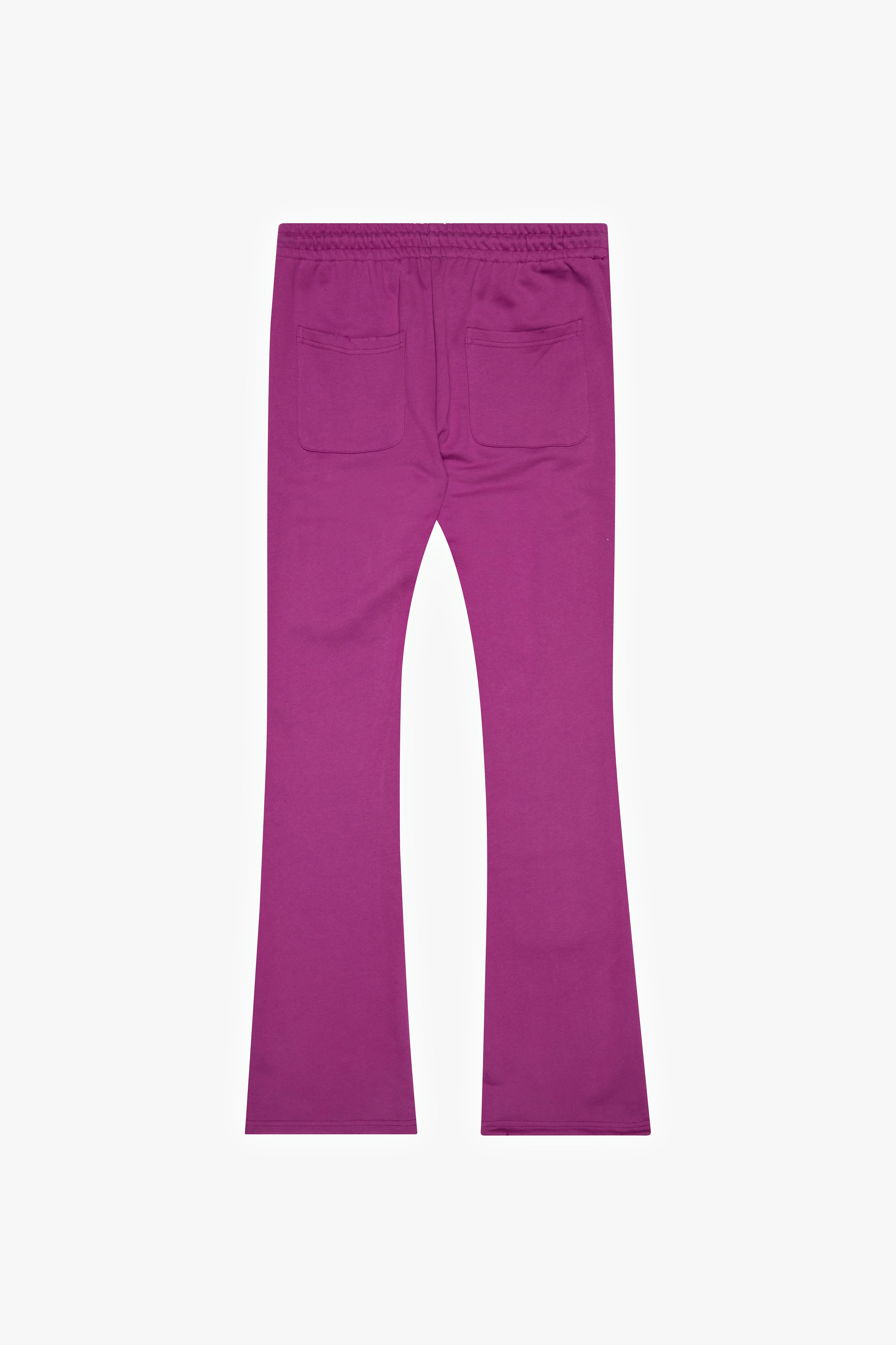 "STRICT RULES" STACKED PANTS -PURPLE