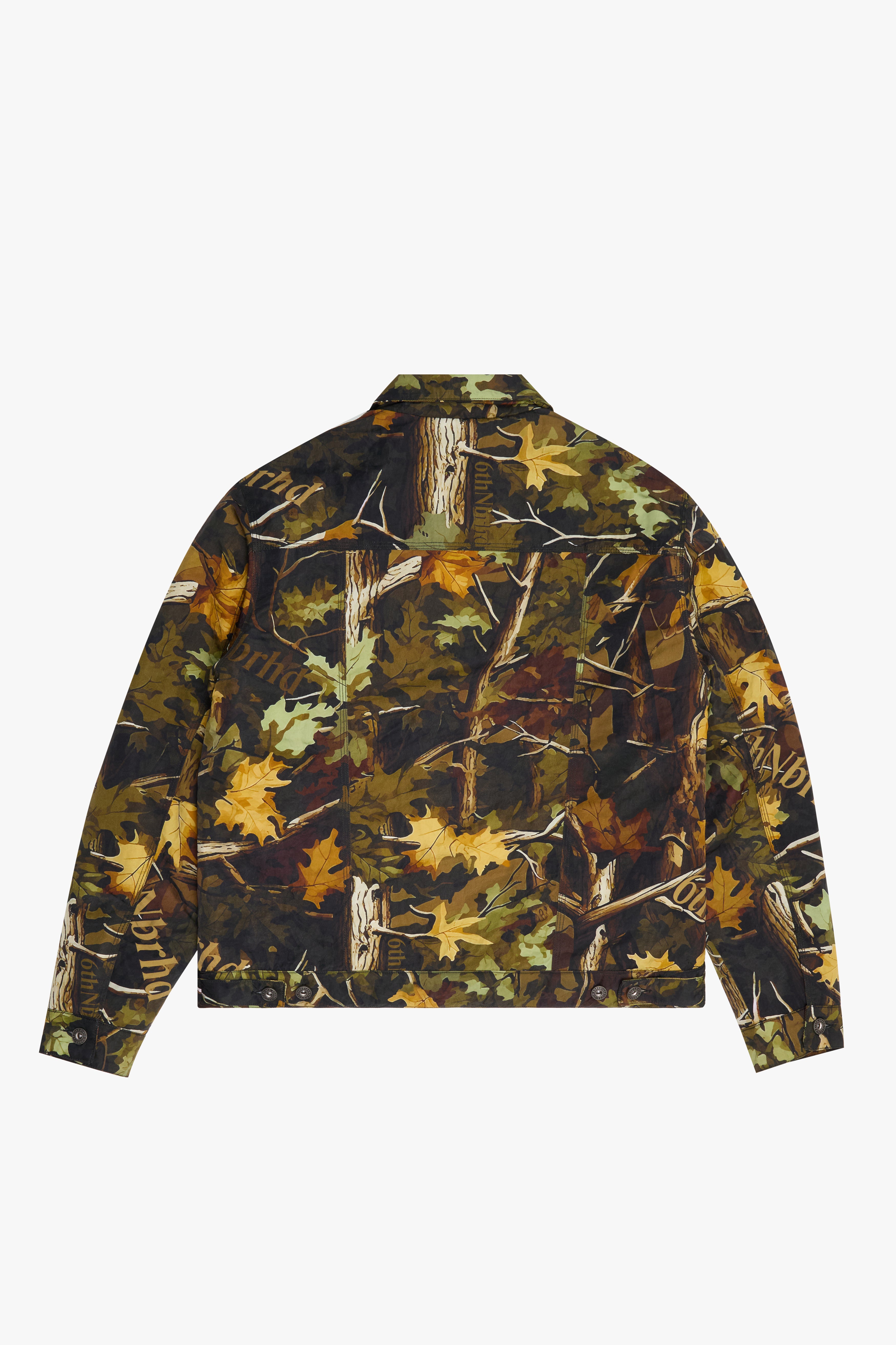 "HIDDEN" NYLON JACKET - FOREST CAMO