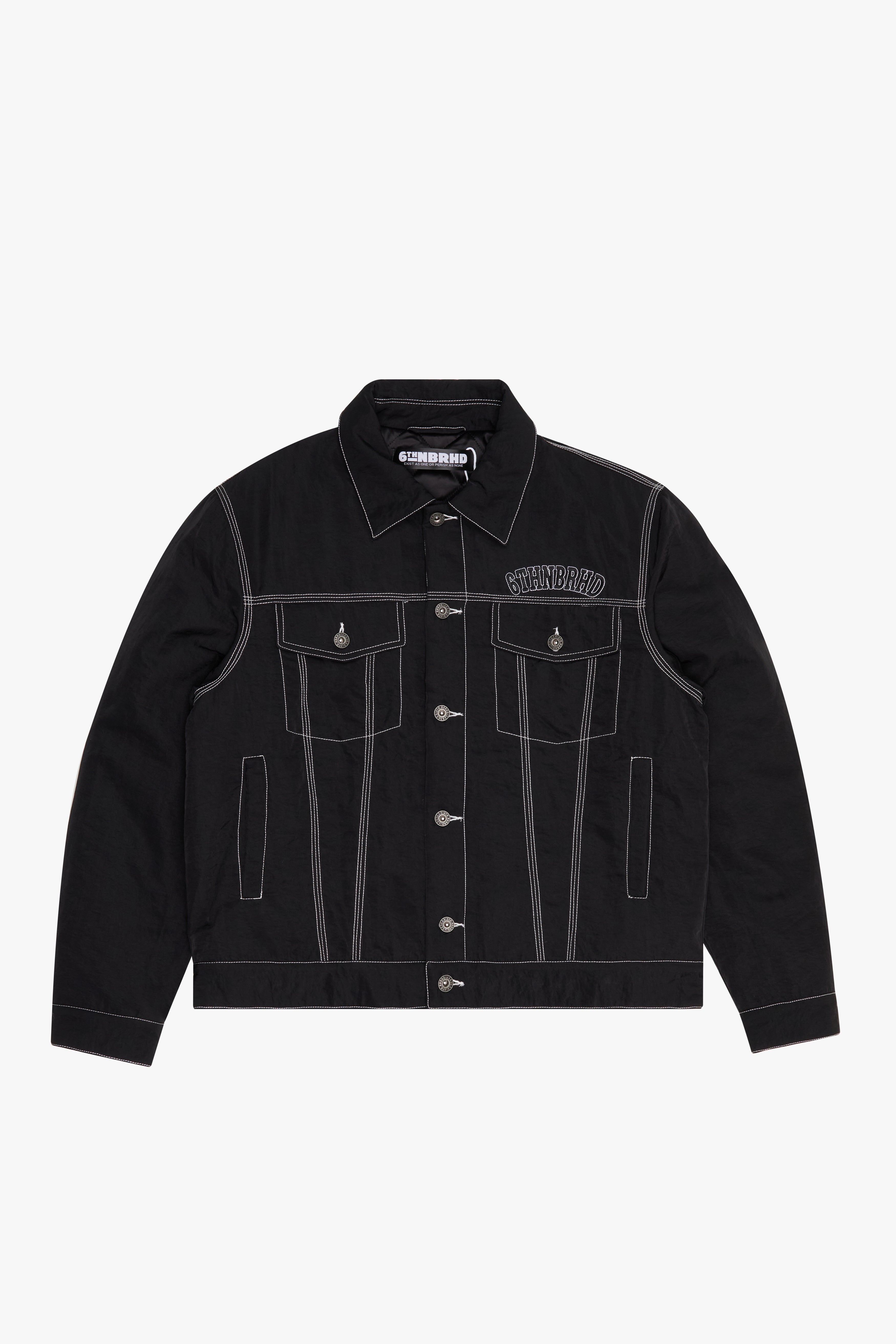 "HIDDEN" NYLON JACKET - BLACK