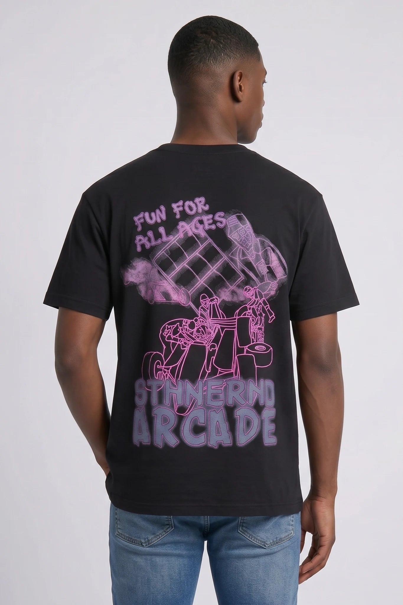 "Gameover" Graphic Tee Black