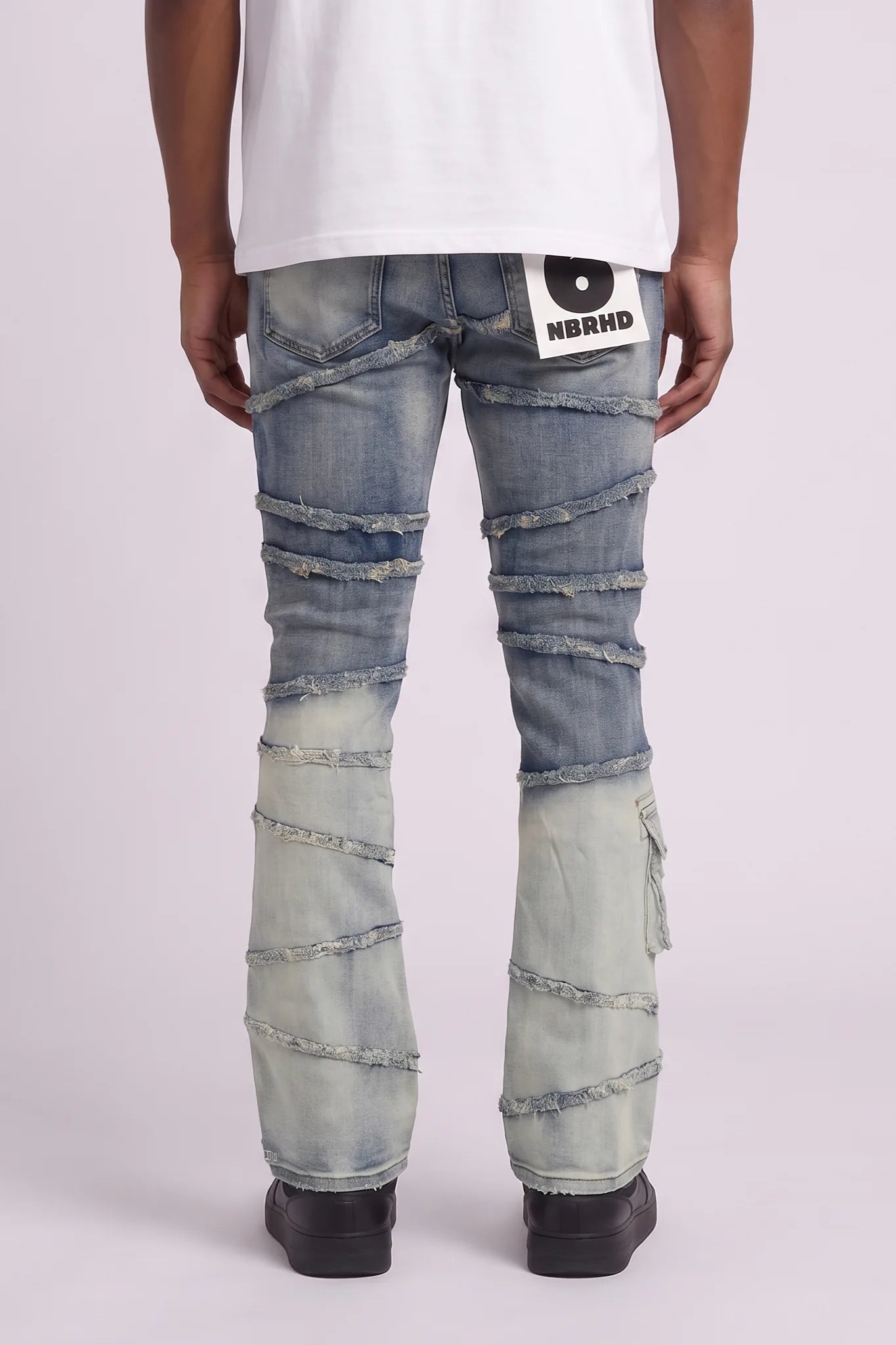 "Immortal" Stacked Jeans Light Vintage Wash