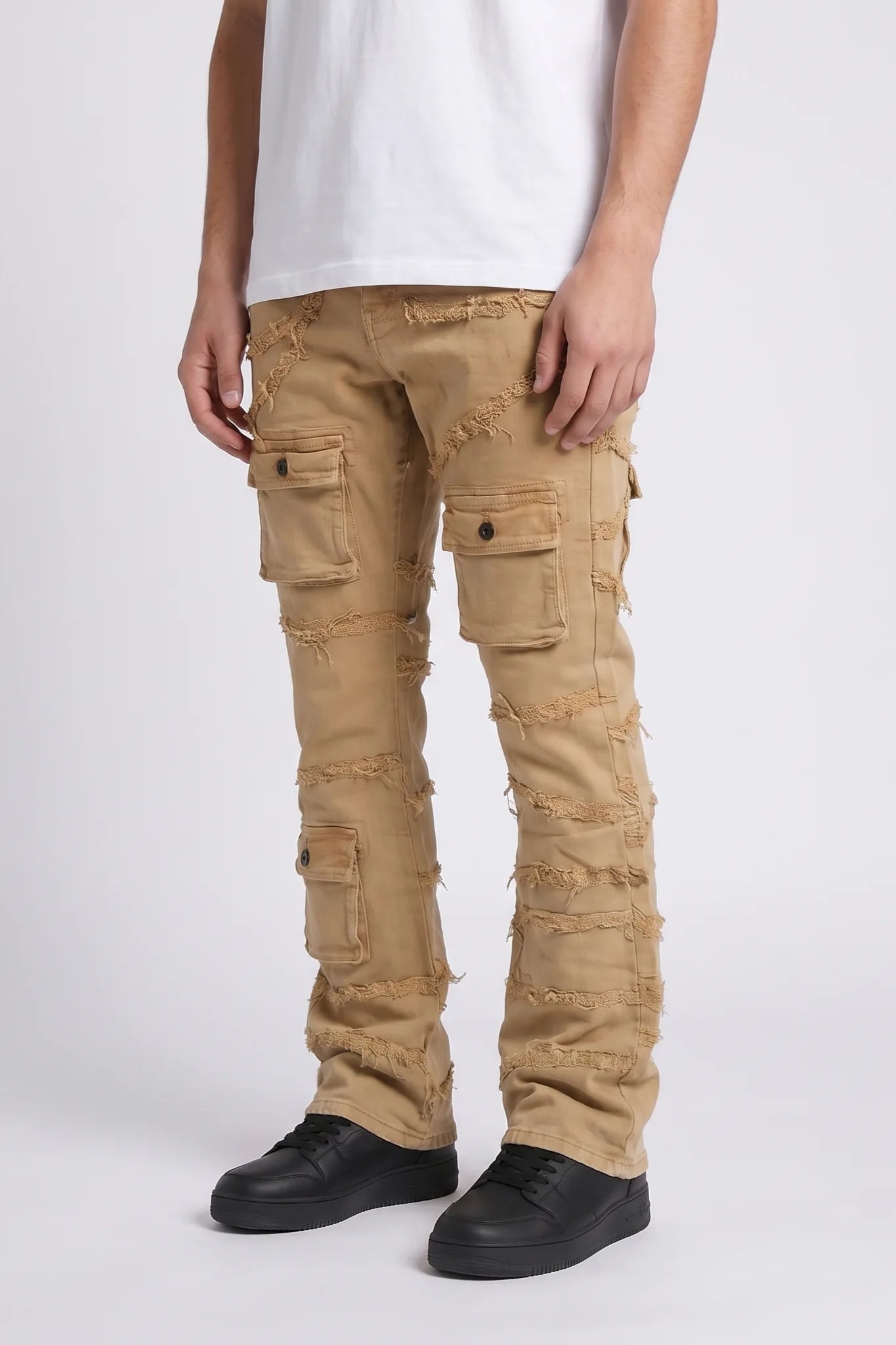 "Immortal" Stacked Jeans Mocha