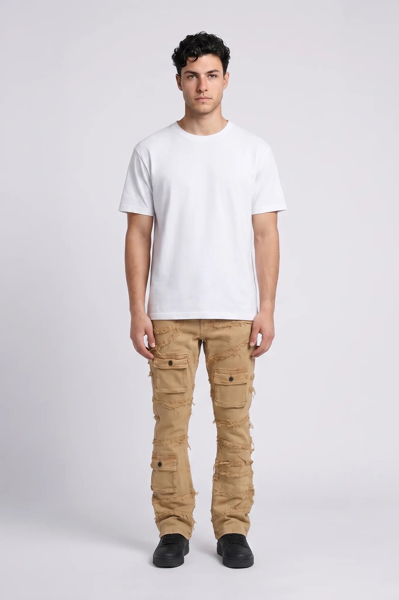 "Immortal" Stacked Jeans Mocha