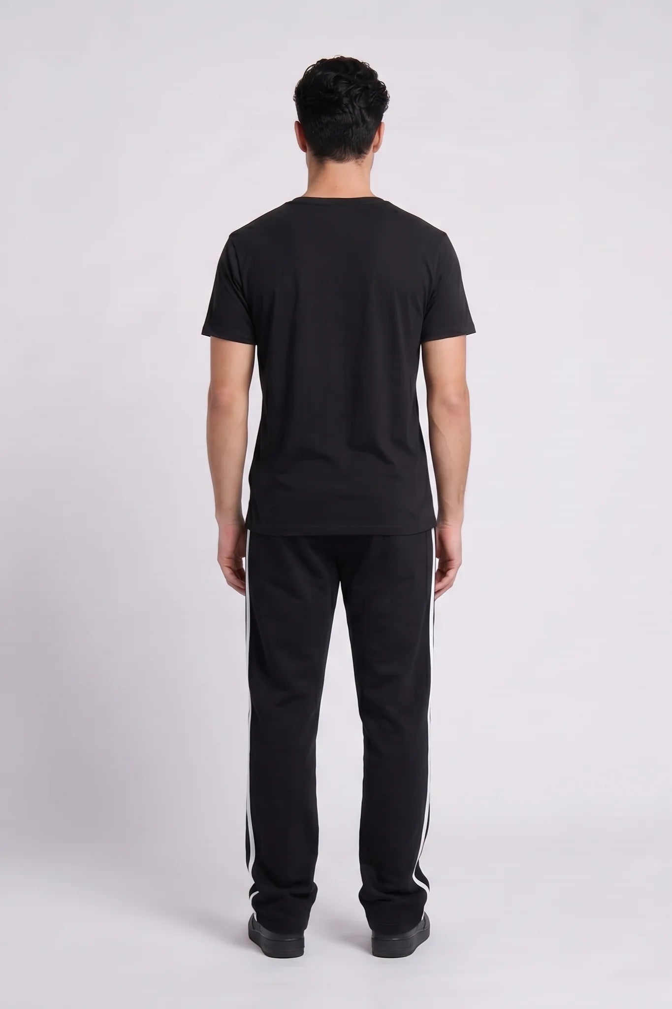 "Joystick" Fleece Sweatpants Black
