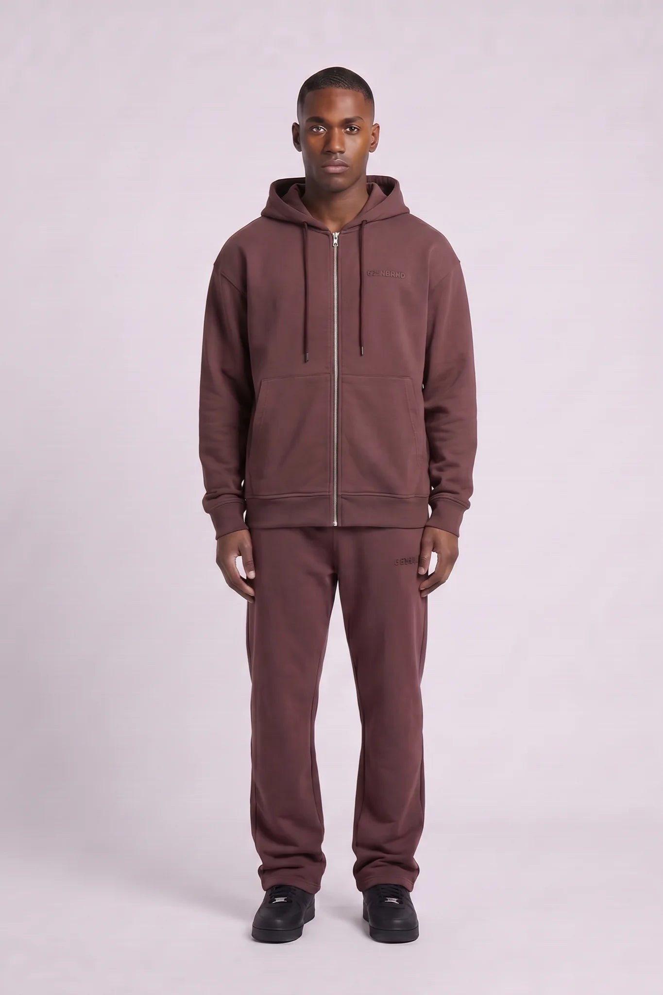 "Esntl 2.0" Relaxed Fleece Sweatpants Brown