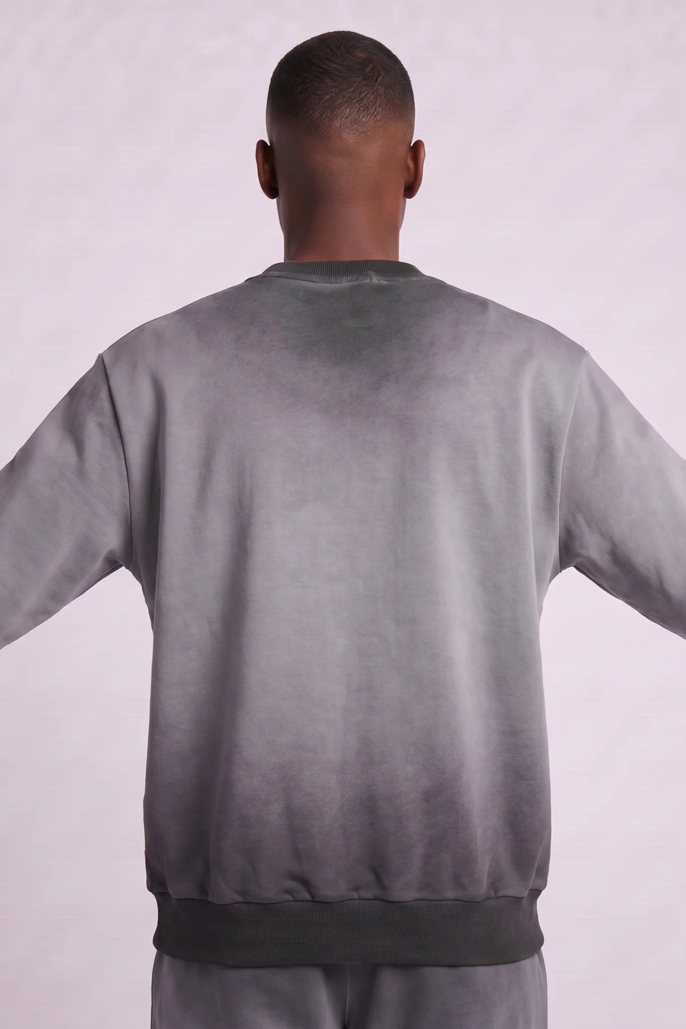 "Esntl 2.0" Crewneck Sweatshirt Vintage Grey