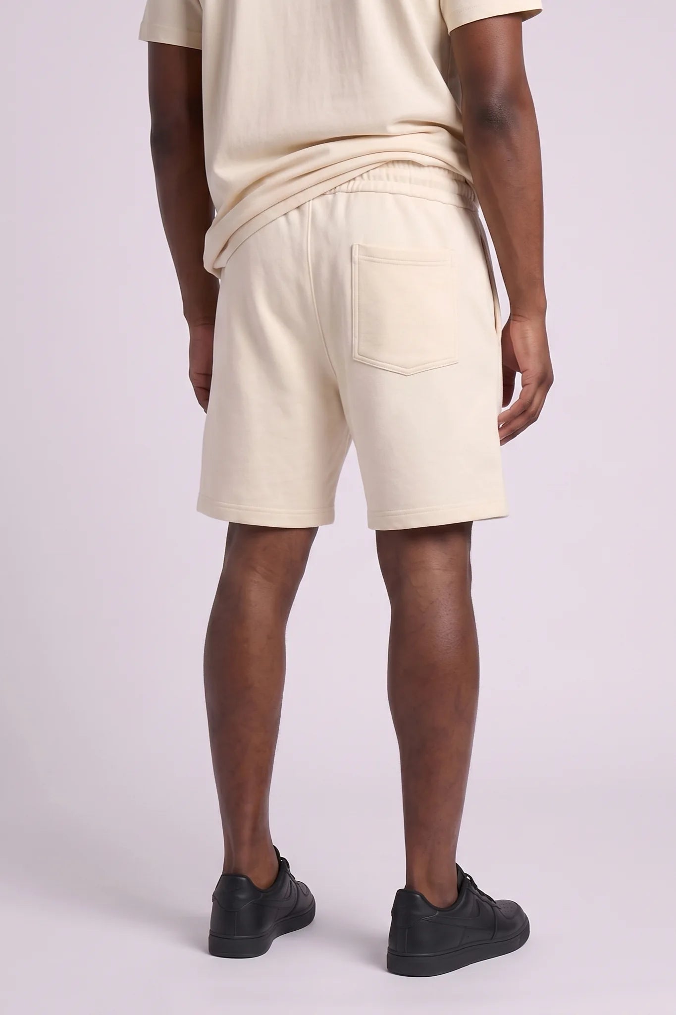 "Esntl 2.0" Relaxed Shorts Cream