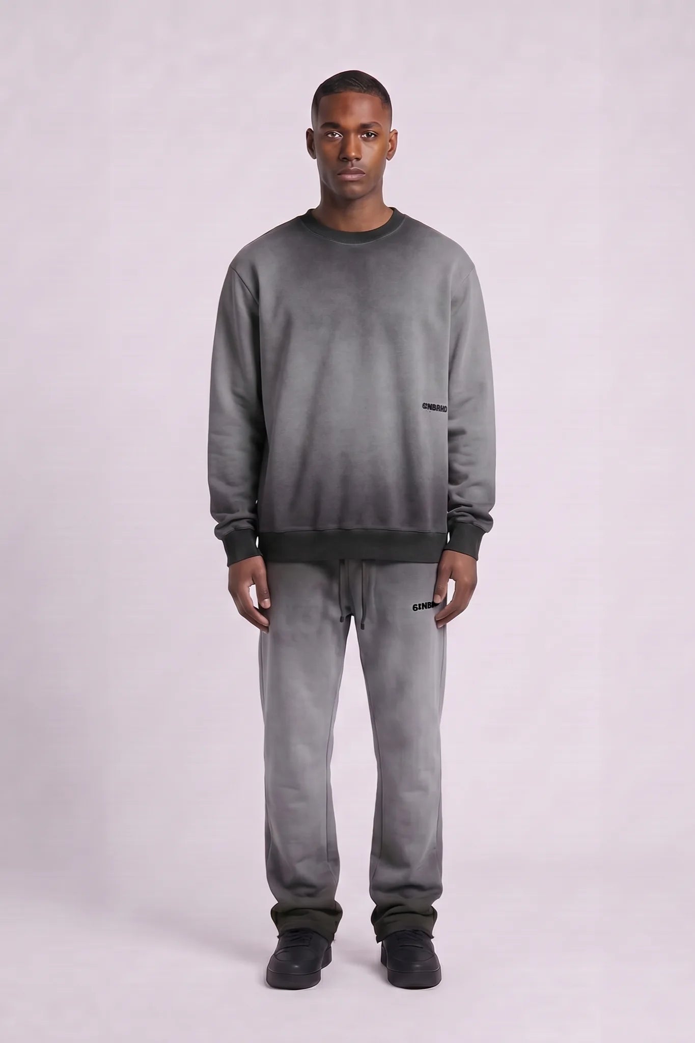 "Esntl 2.0" Crewneck Sweatshirt Vintage Grey