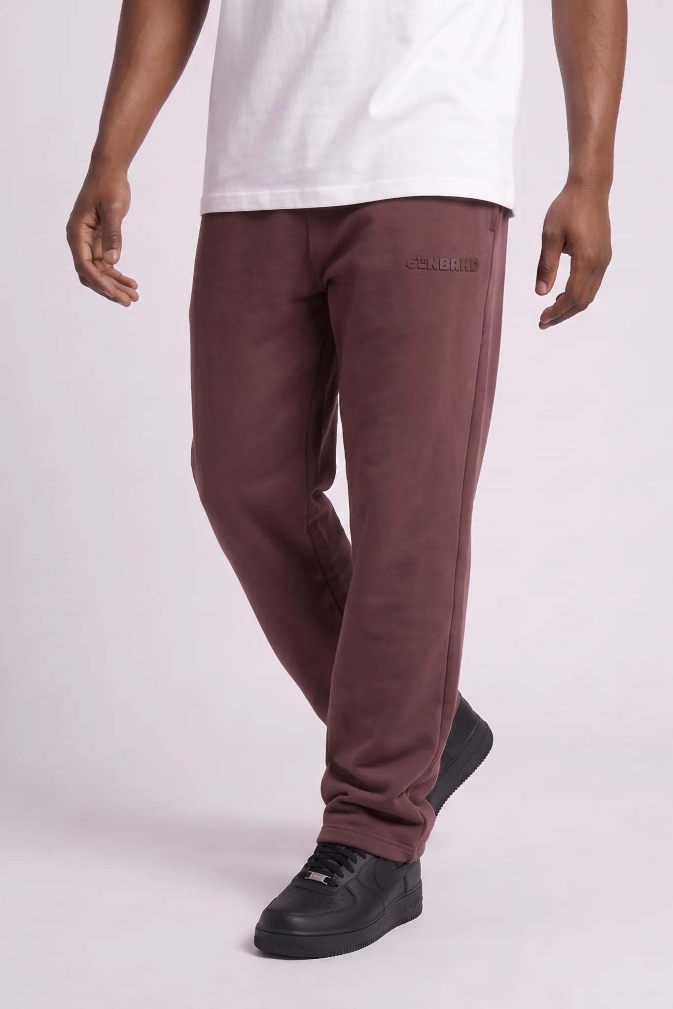 "Esntl 2.0" Relaxed Fleece Sweatpants Brown