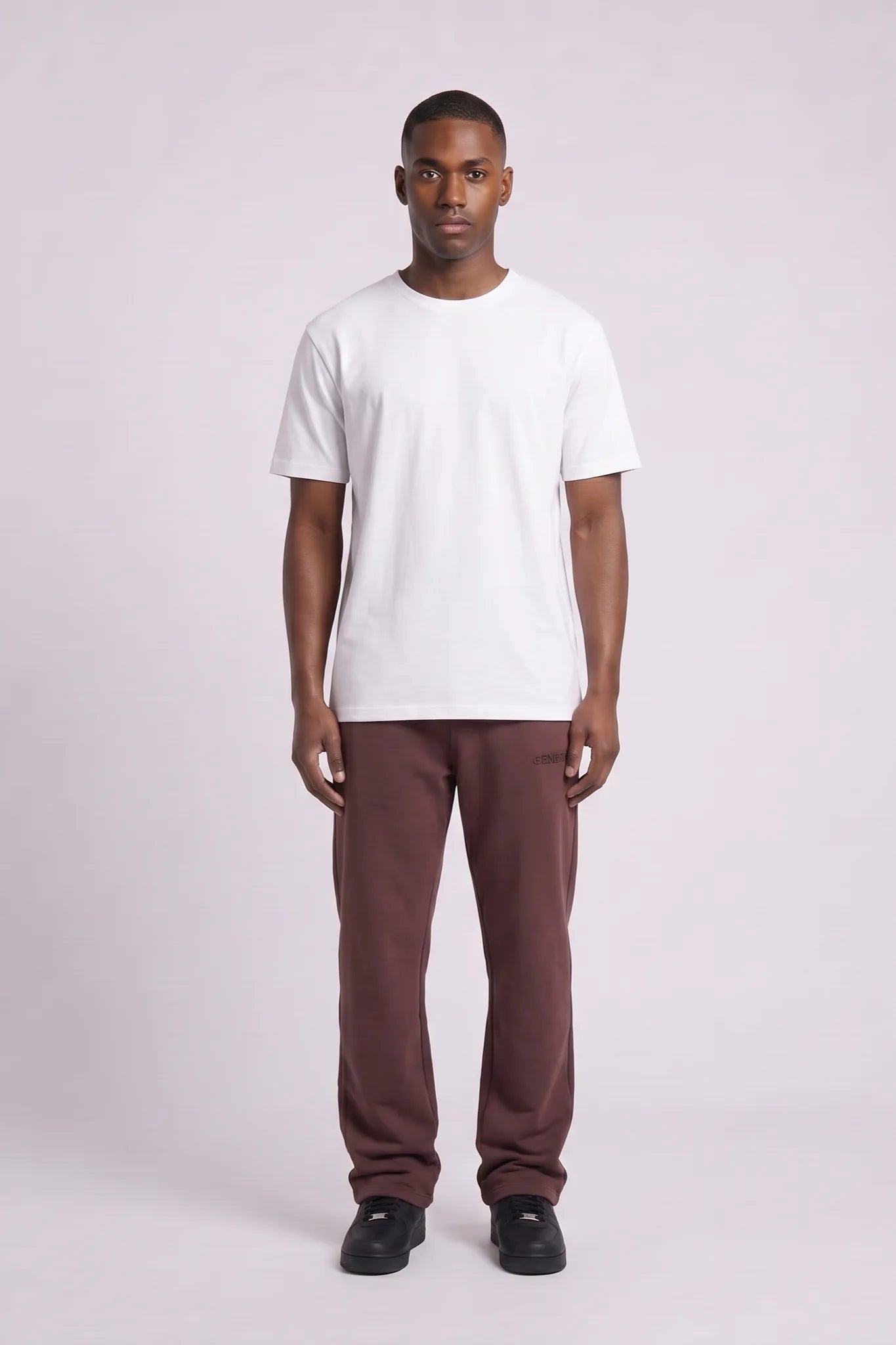 "Esntl 2.0" Relaxed Fleece Sweatpants Brown