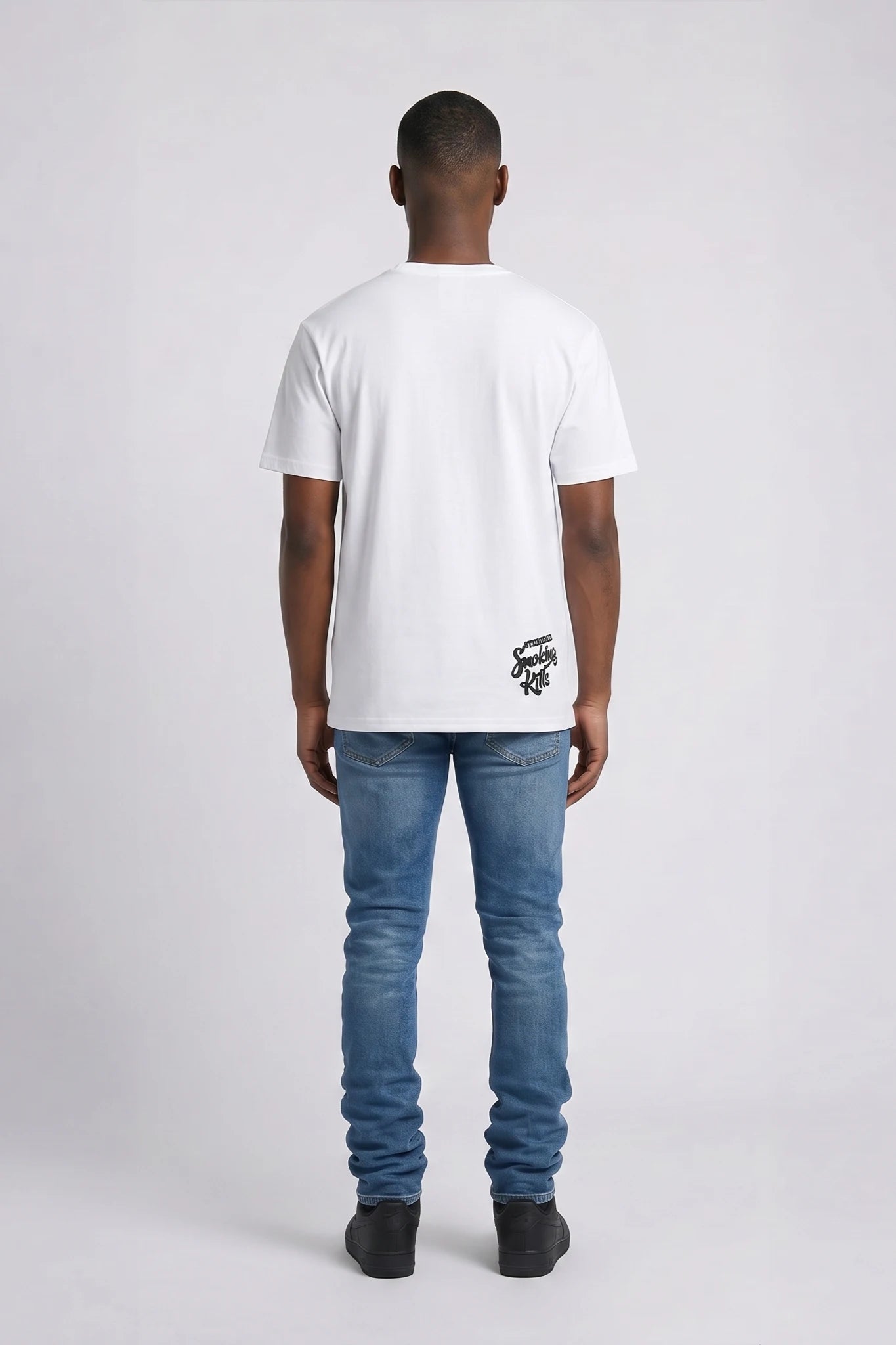 "No Smokes" Graphic Tee White