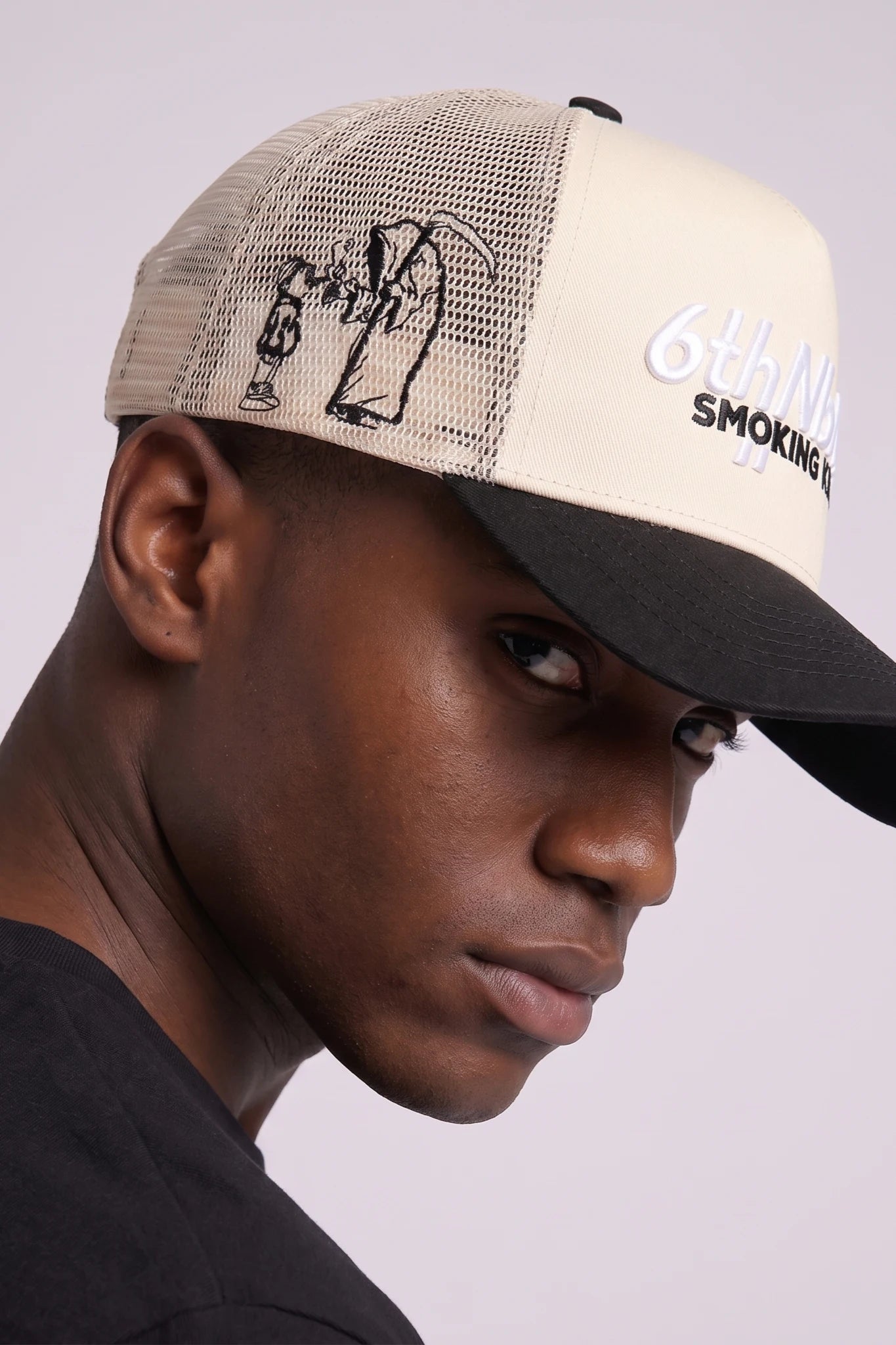 "Packs" Snapback Hat Cream