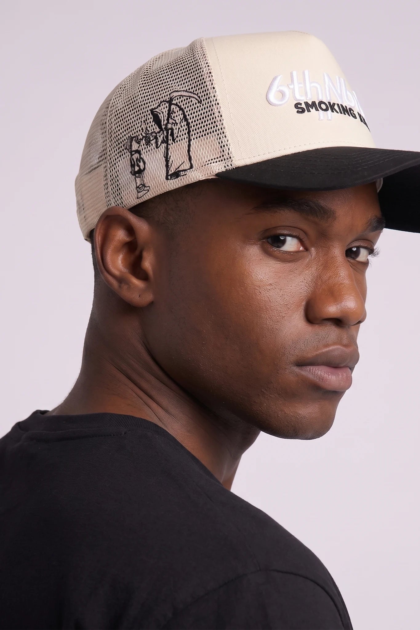 "Packs" Snapback Hat Cream