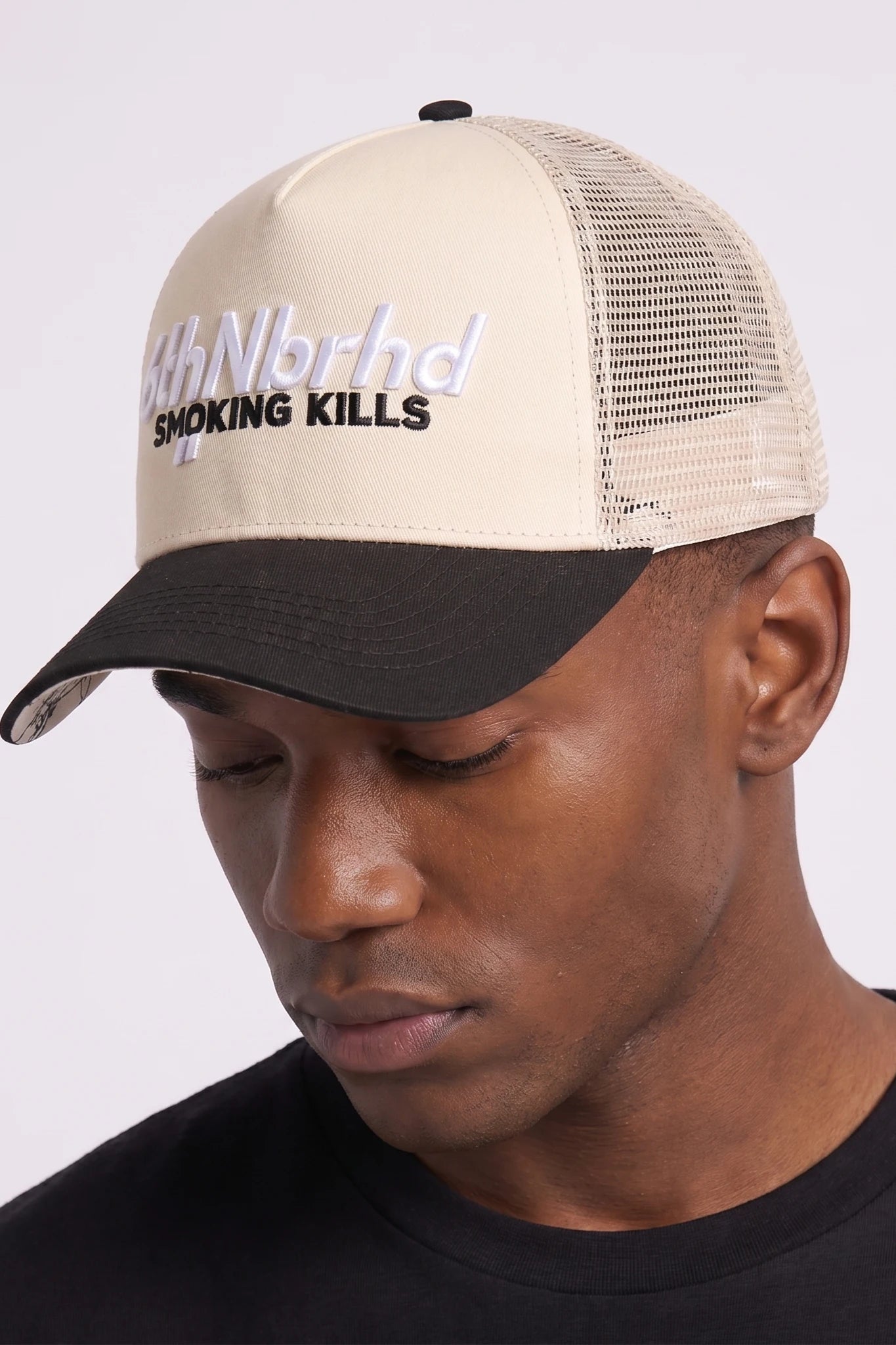 "Packs" Snapback Hat Cream