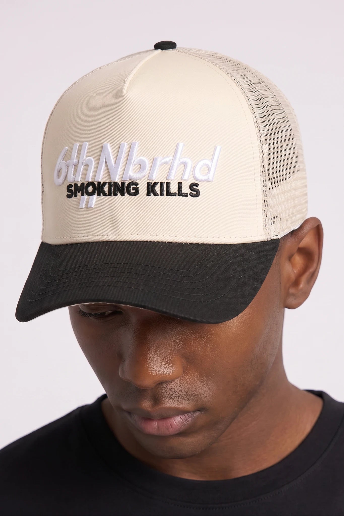 "Packs" Snapback Hat Cream
