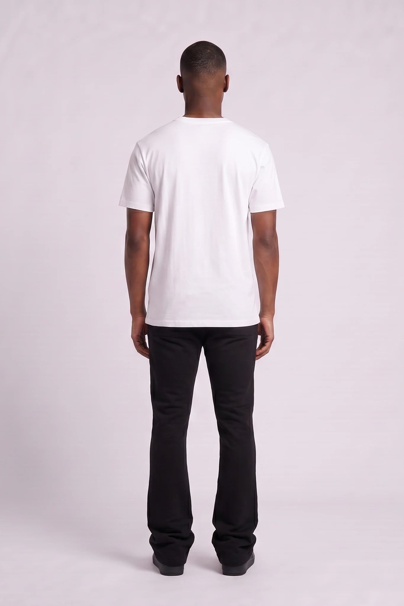 "Pit Stop" Stacked Pants Black