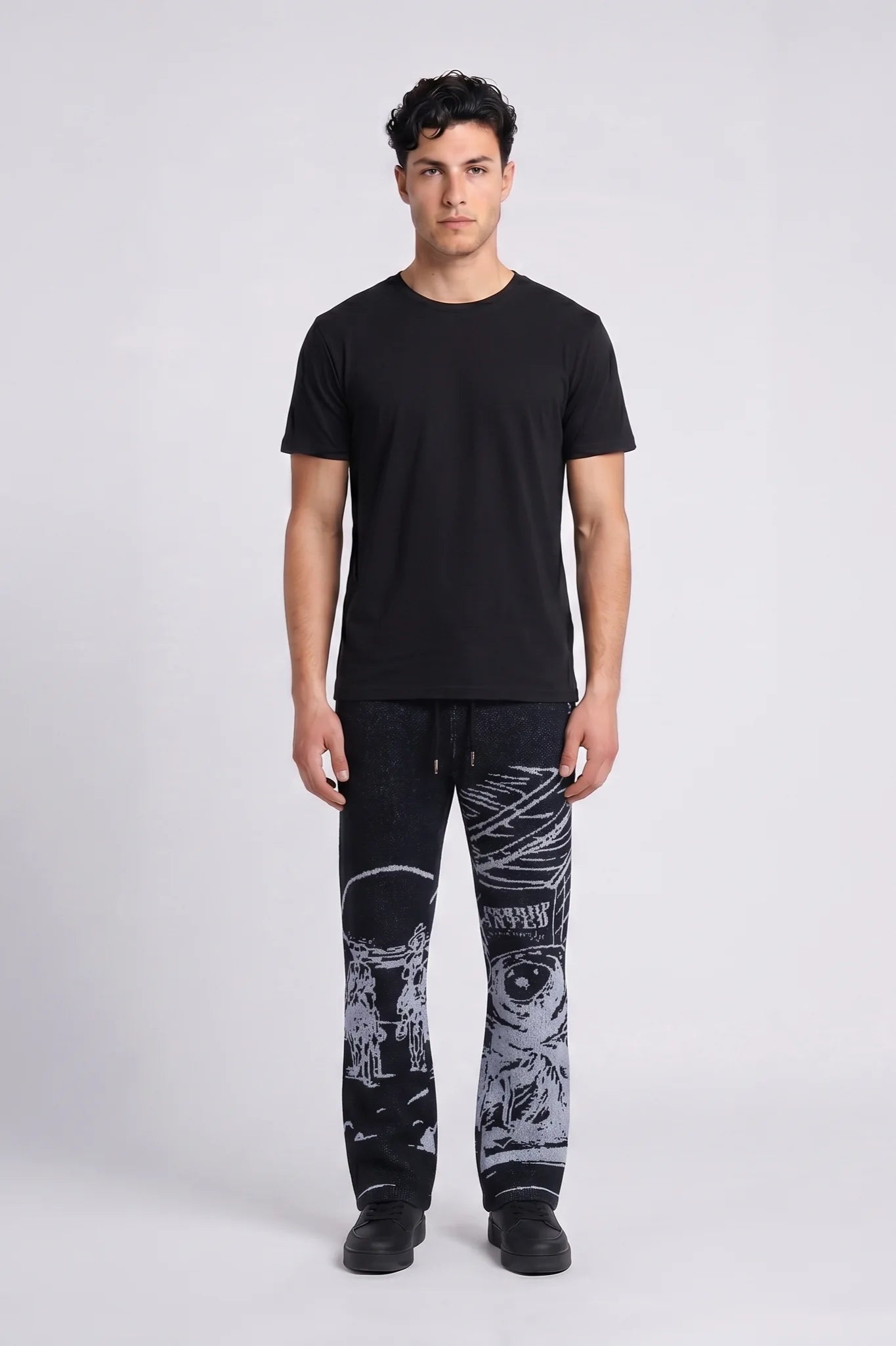 "Quickdraw" Tapestry Pants Black