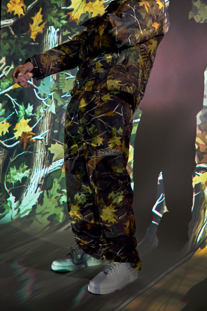 "CLOAK" NYLON PANTS - FOREST CAMO