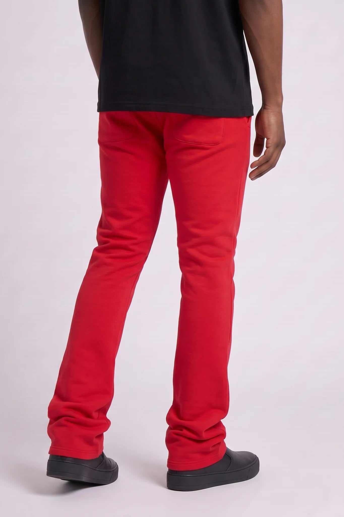 "Simply Living" Stacked Sweatpants Red