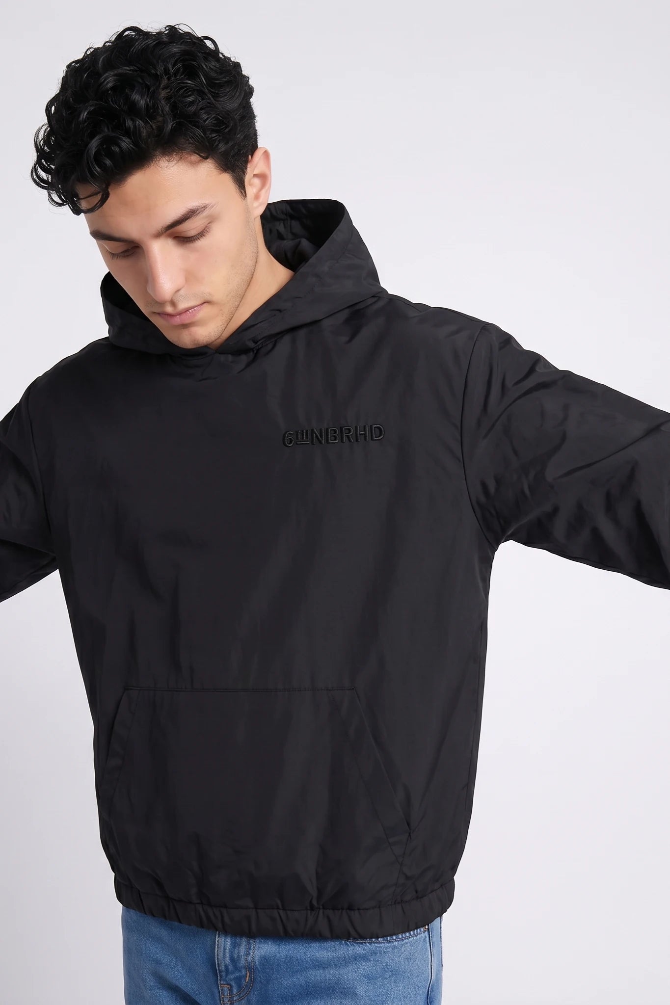 "Sleek" Nylon Jacket Black