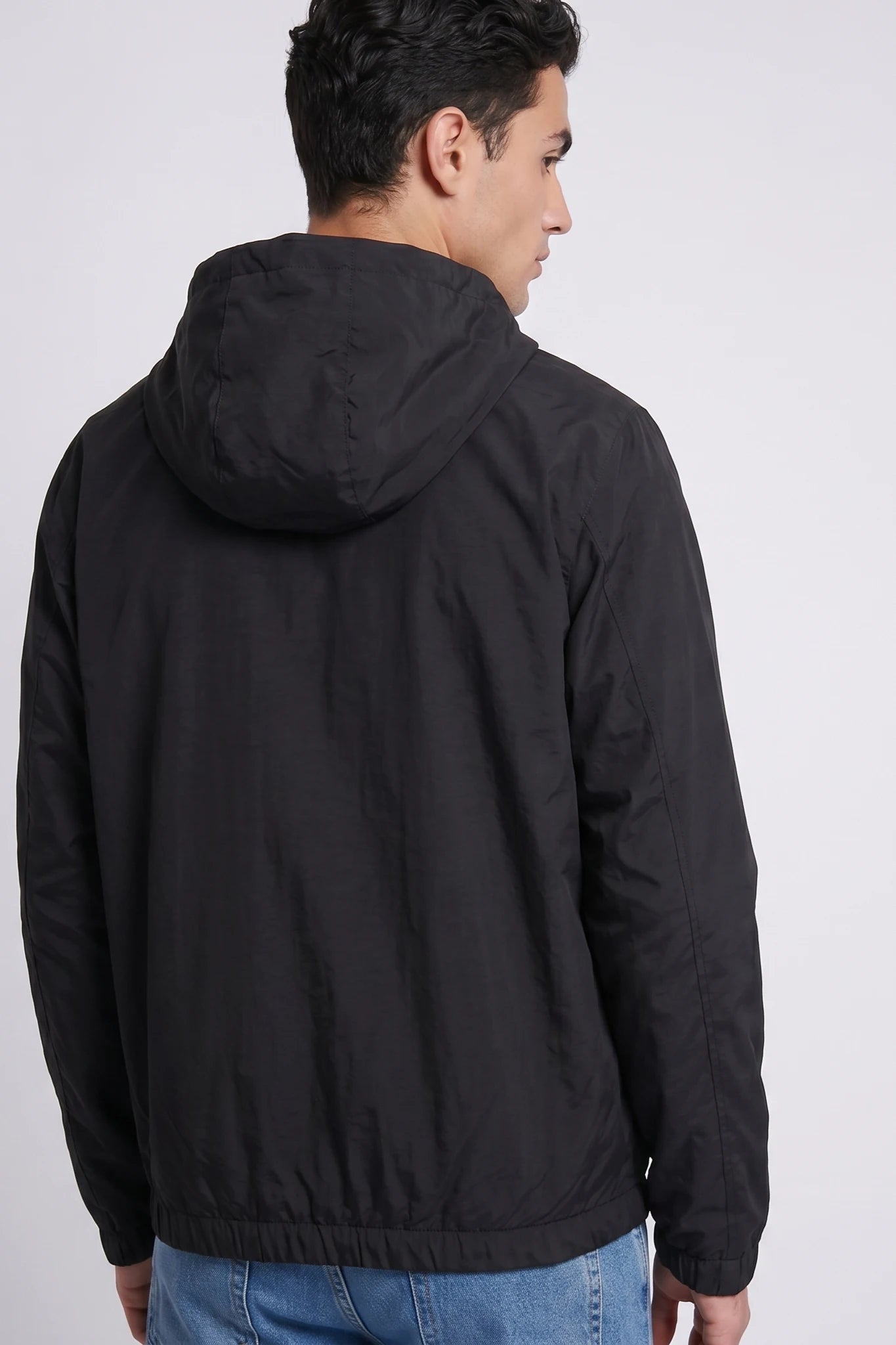 "Sleek" Nylon Jacket Black