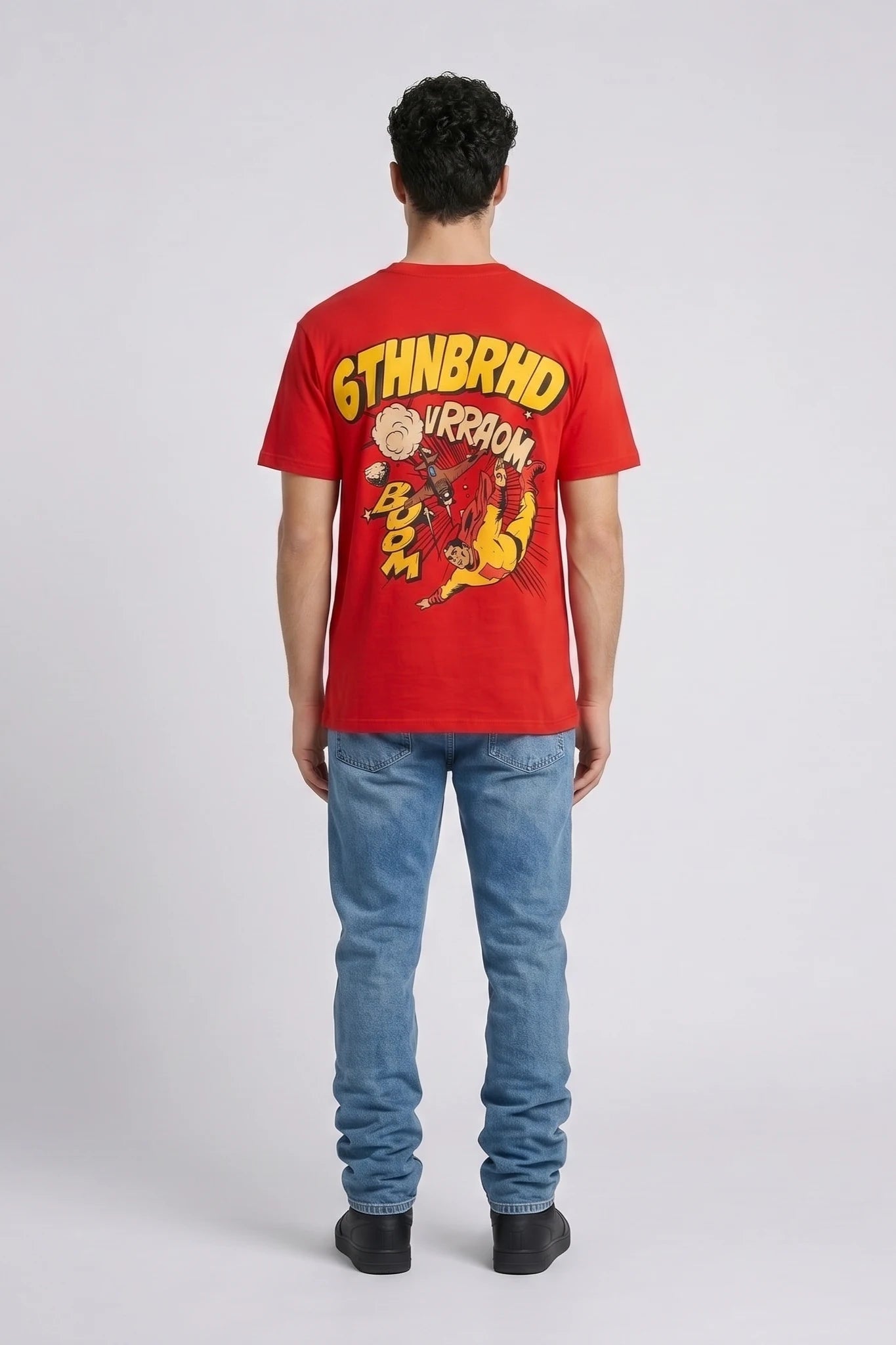 "Hero" Graphic Tee Red