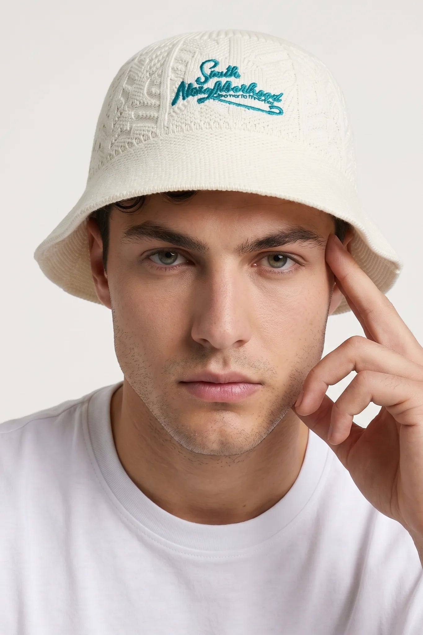"Tiki" Bucket Hat Cream