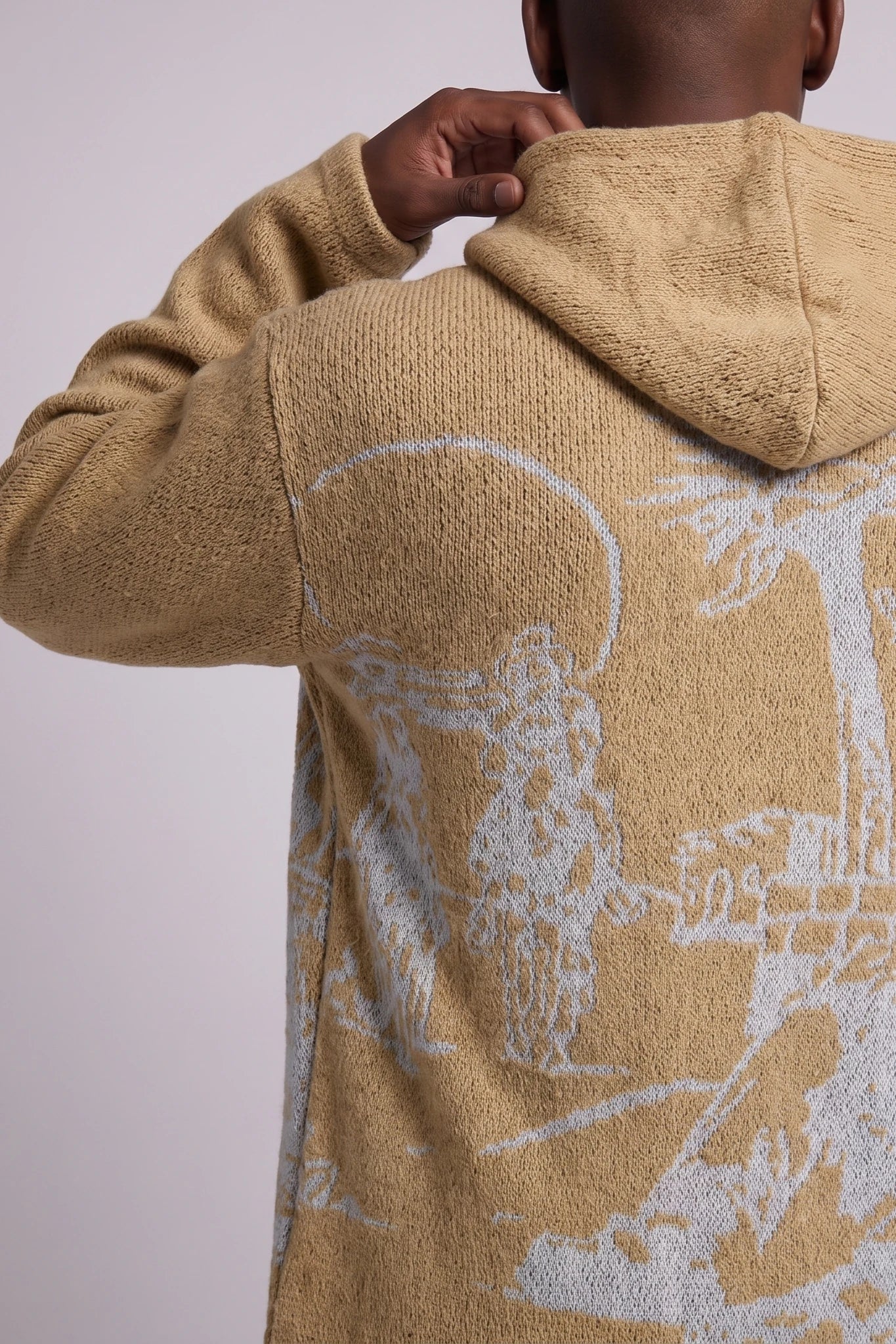 "Town" Graphic Hoodie Wheat