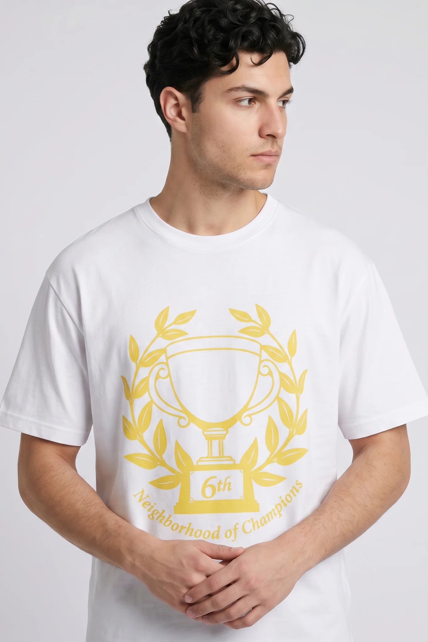 "Trophy" Graphic Tee White