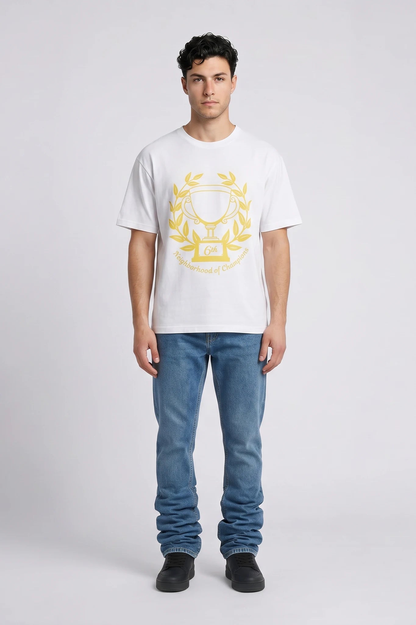 "Trophy" Graphic Tee White