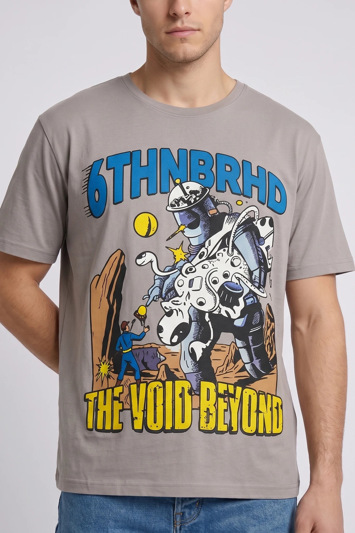 "Void" Graphic Tee Grey