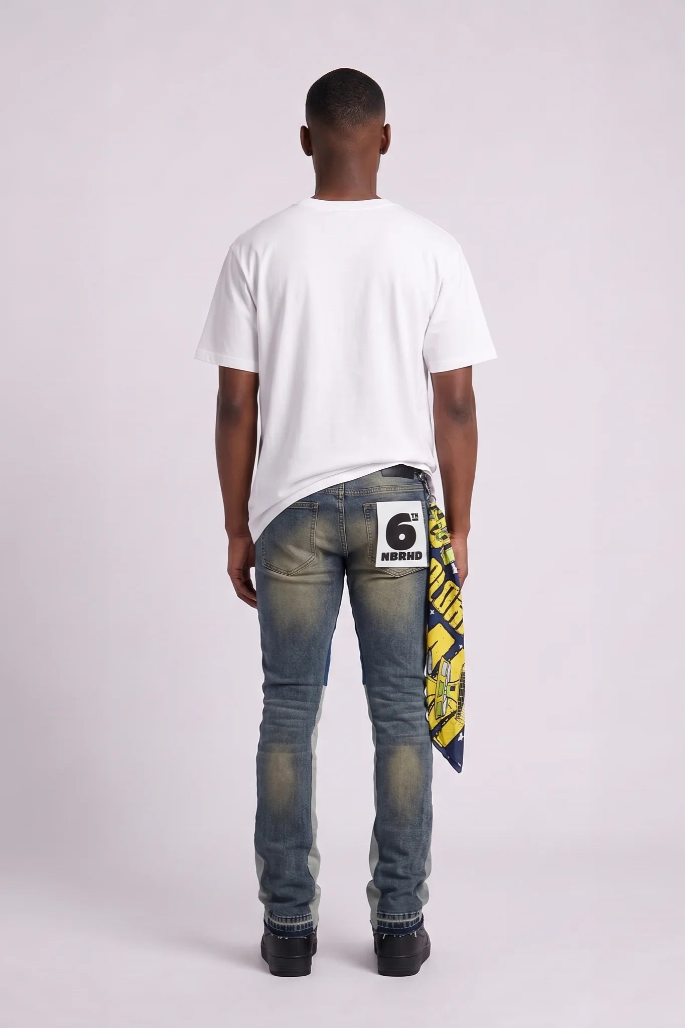 "Wolf River" Stacked Jeans Vintage Blue